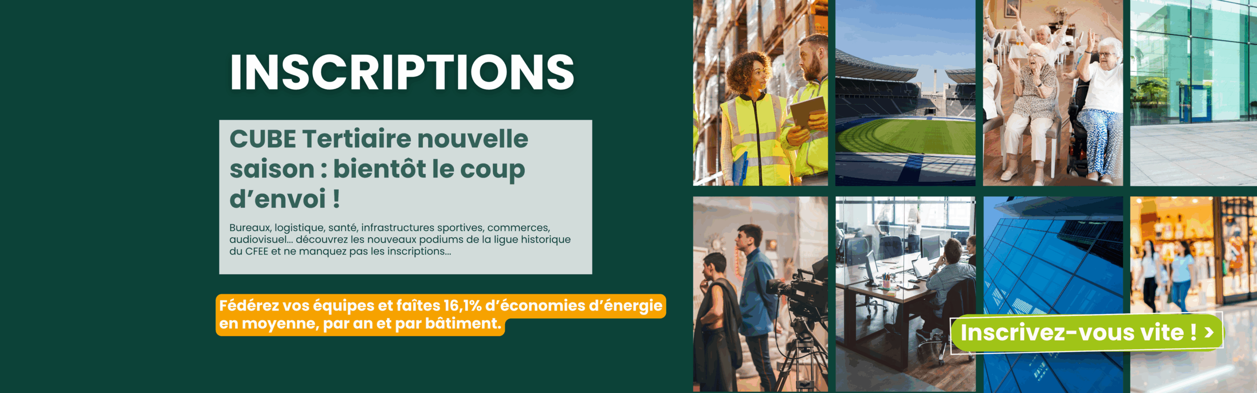 Inscriptions CUBE Tertiaire